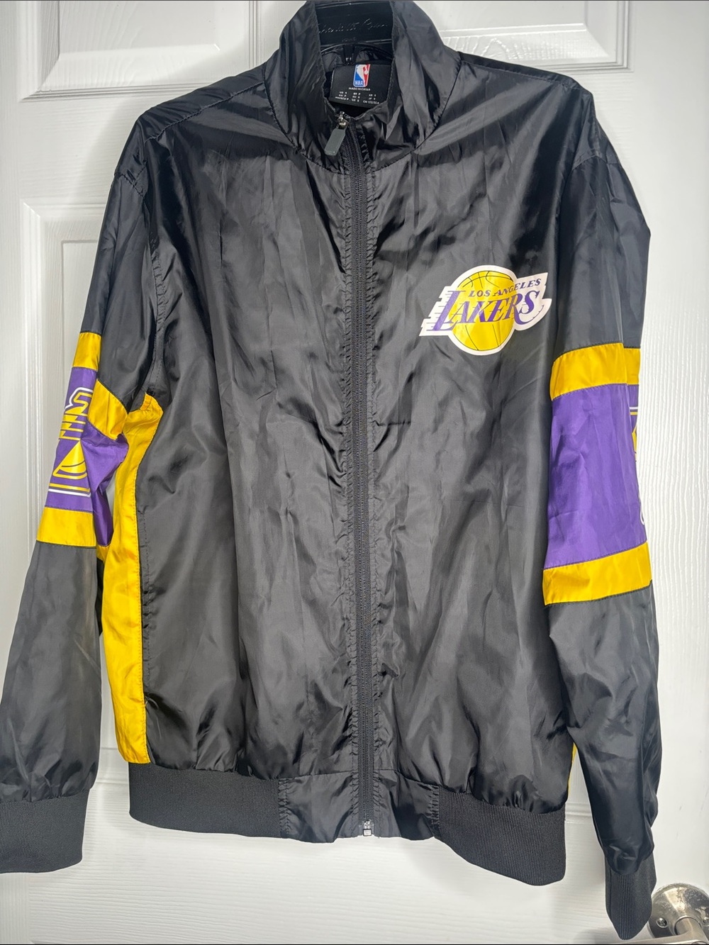 NBA Los Angeles Lakers Black, Purple & Gold Track Jacket NWOT